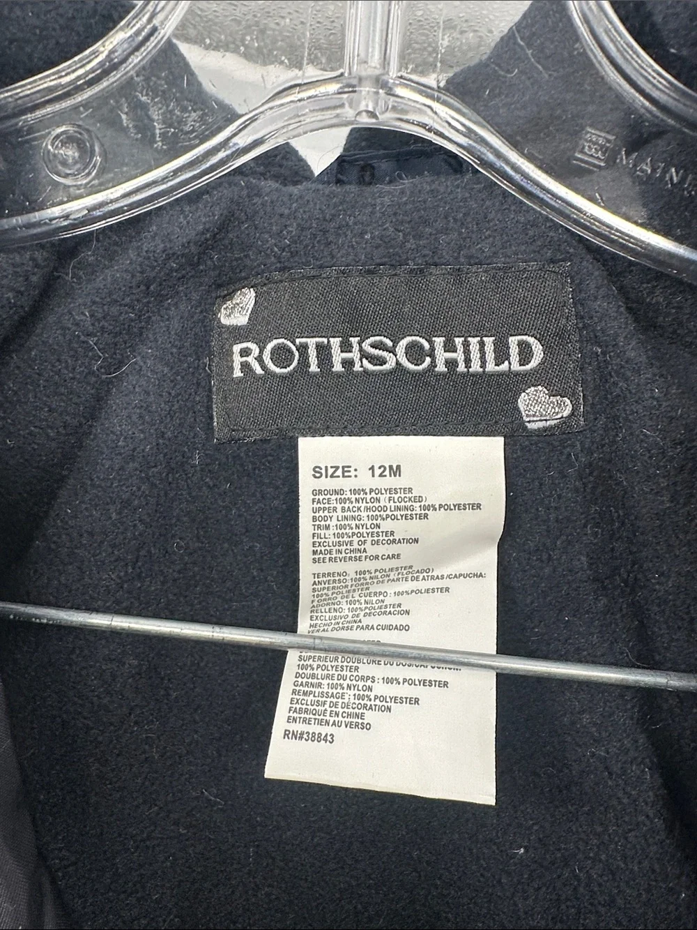 Rothschild Navy Quilted Infant One-Piece Footie with Hood